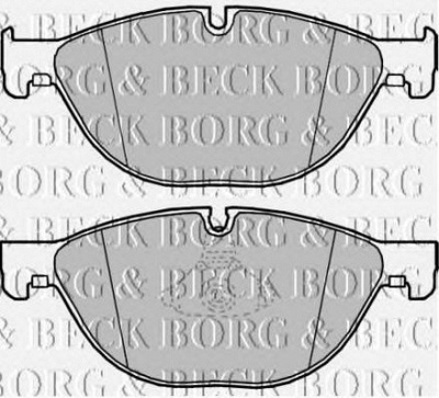 BORG & BECK bbp2218 -  Комплект тормозных колодок, дисковый тормоз